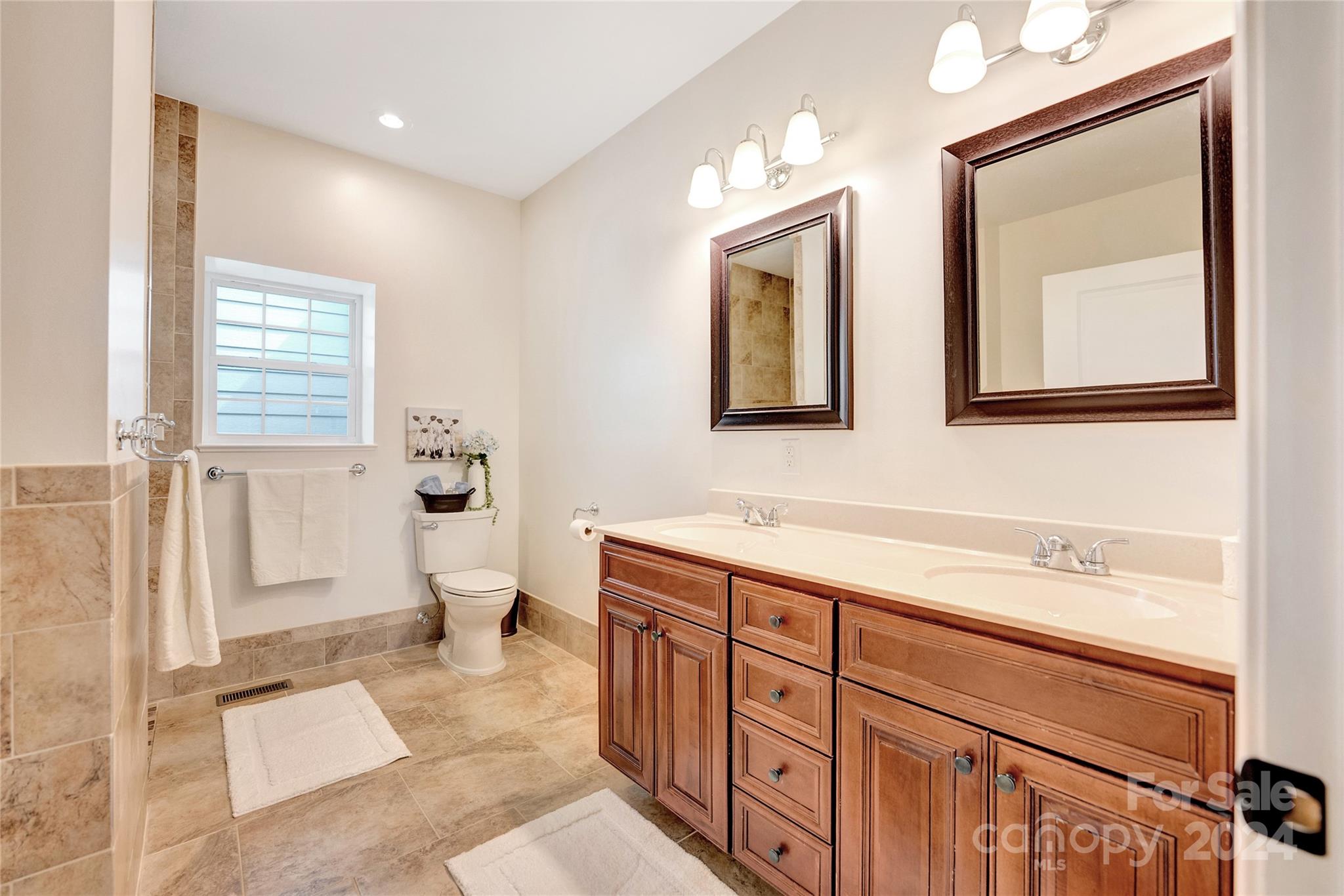 29 Willow Bend Candler, NC 28715 - Photo 24 of 45 a bathroom with a sink a toilet and a mirror