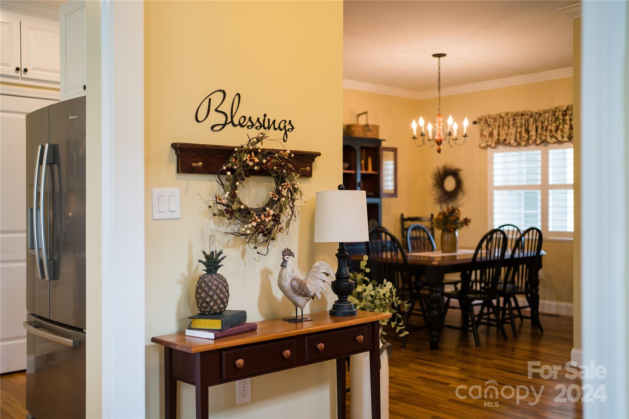 29 Willow Bend Candler, NC 28715 - Photo 7 of 45 a view of a dining room with furniture and chandelier