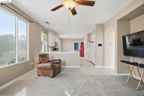 a view of a room with natural light