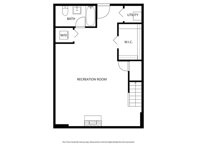 a picture of a bench in front of a door