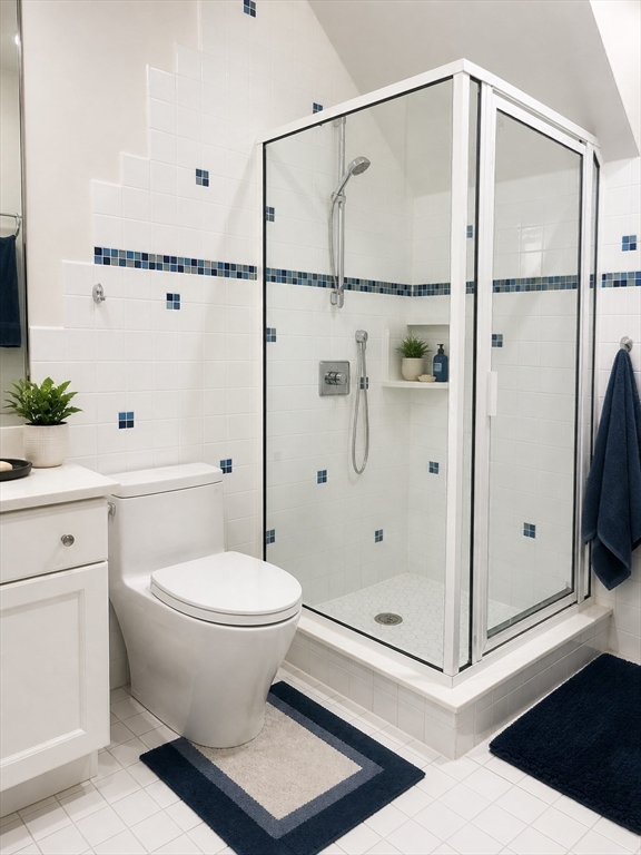 5 Rebecca Road Newton, MA 02465 - Photo 26 of 42 a bathroom with a toilet and a shower