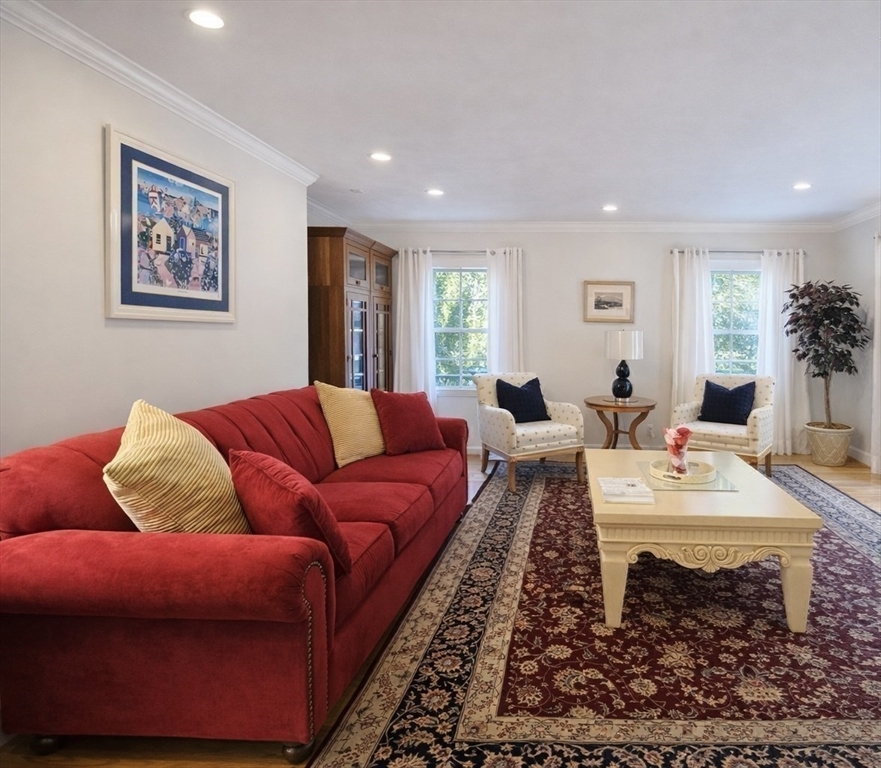 5 Rebecca Road Newton, MA 02465 - Photo 30 of 42 a living room with furniture and a rug