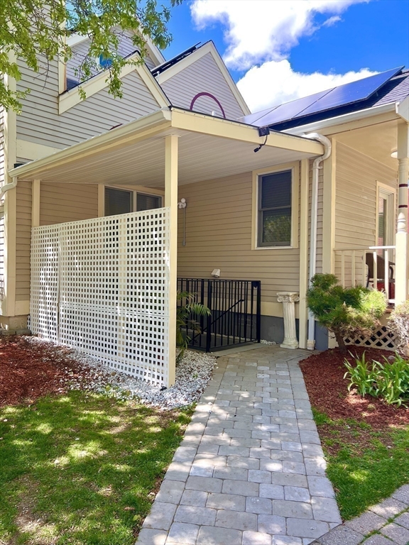 5 Rebecca Road Newton, MA 02465 - Photo 35 of 42 a view of a house with a yard