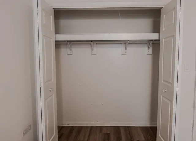 a close view of closet