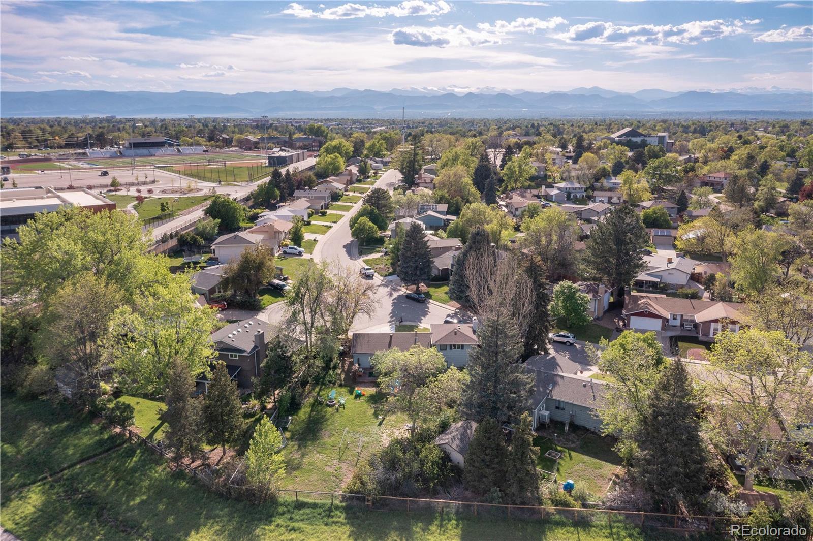 4374 East Peakview Circle Centennial, CO 80121 - Photo 39 of 45 an aerial view of a city