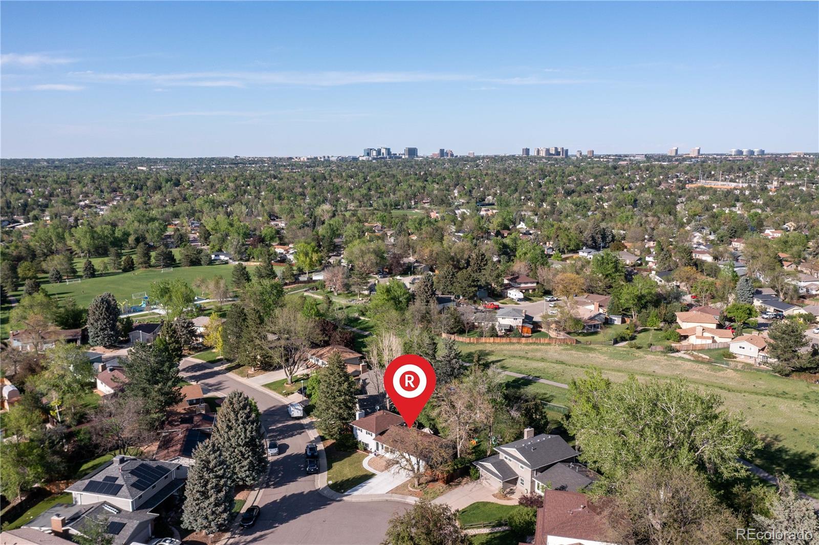 4374 East Peakview Circle Centennial, CO 80121 - Photo 4 of 45 an aerial view of a city