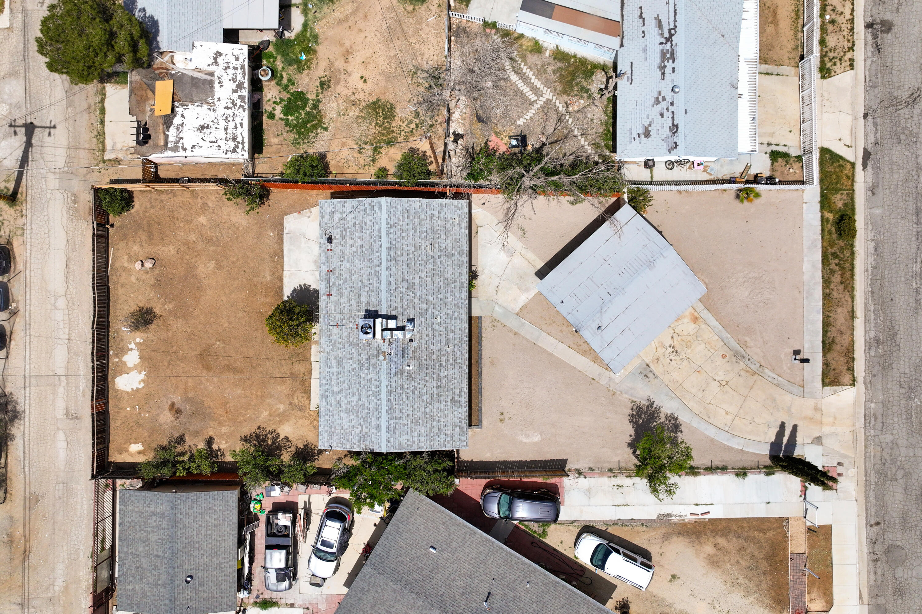 15593 M Street Mojave, CA 93501 - Photo 49 of 53 an aerial view of residential houses with outdoor space