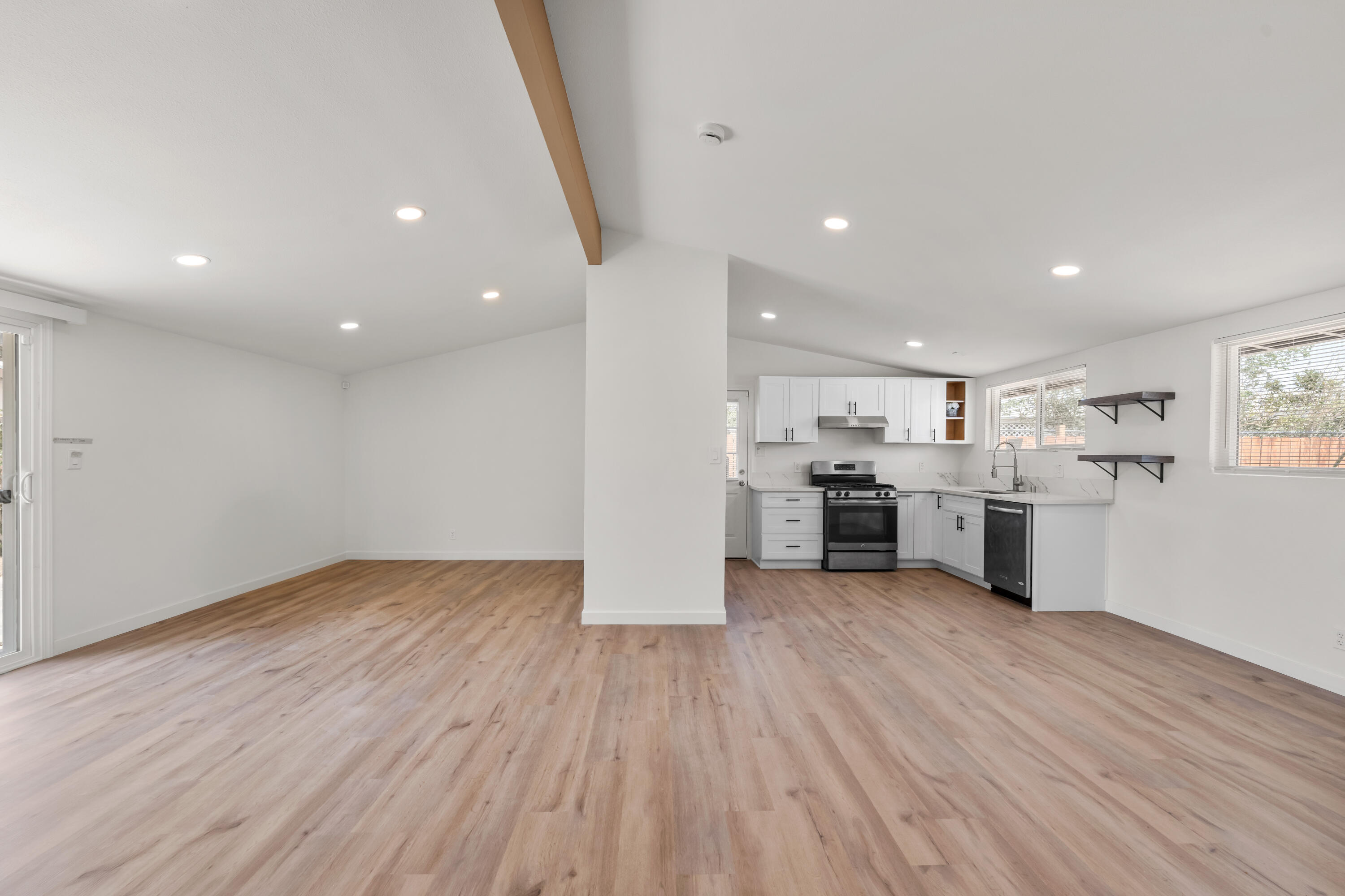 15593 M Street Mojave, CA 93501 - Photo 6 of 53 a view of kitchen with wooden floor