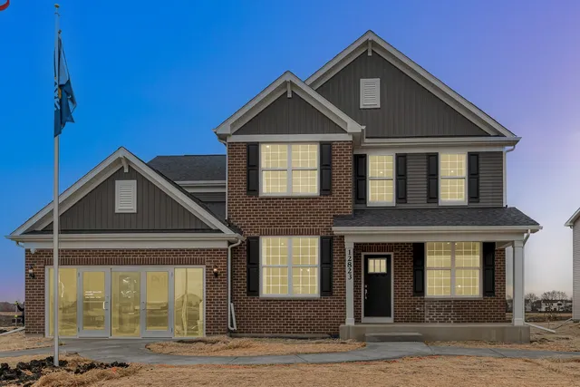 a front view of a house