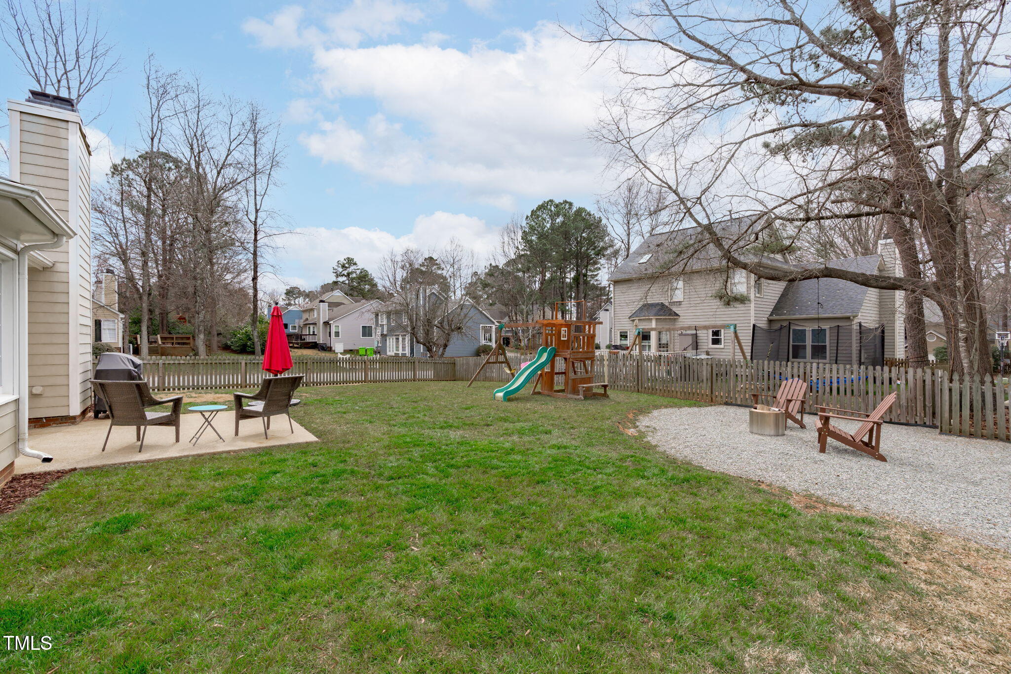 11228 North Radner Way Raleigh, NC 27613 - Photo 31 of 34 a view of a park with bench and trees