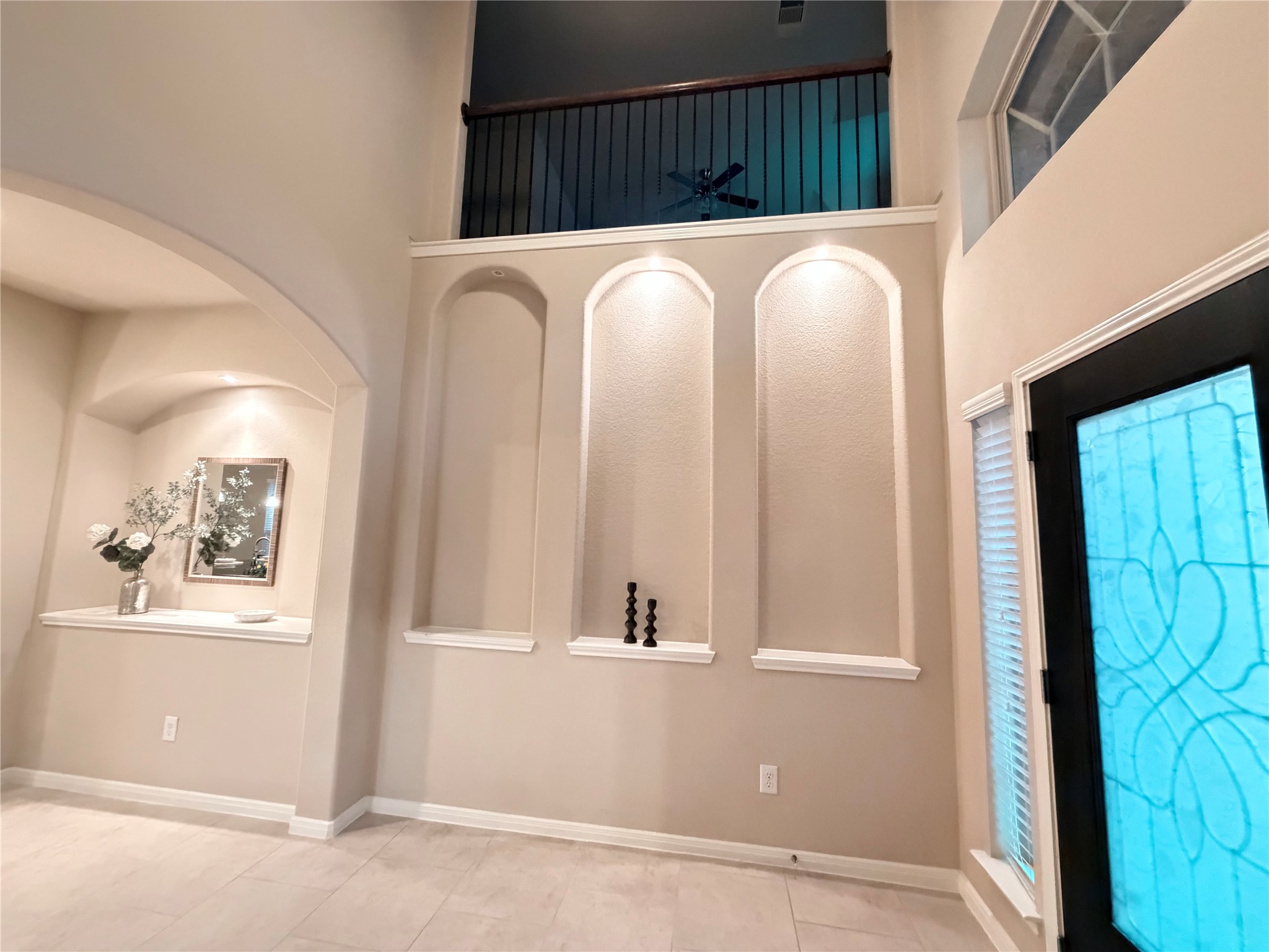 5502 Claymore Meadow Lane Spring, TX 77389 - Photo 4 of 45 Beautiful balcony and arches at entry hall