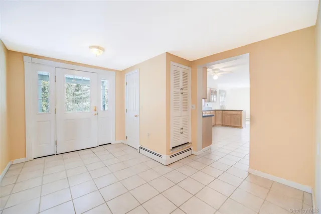 a view of a room with a barbeque grill