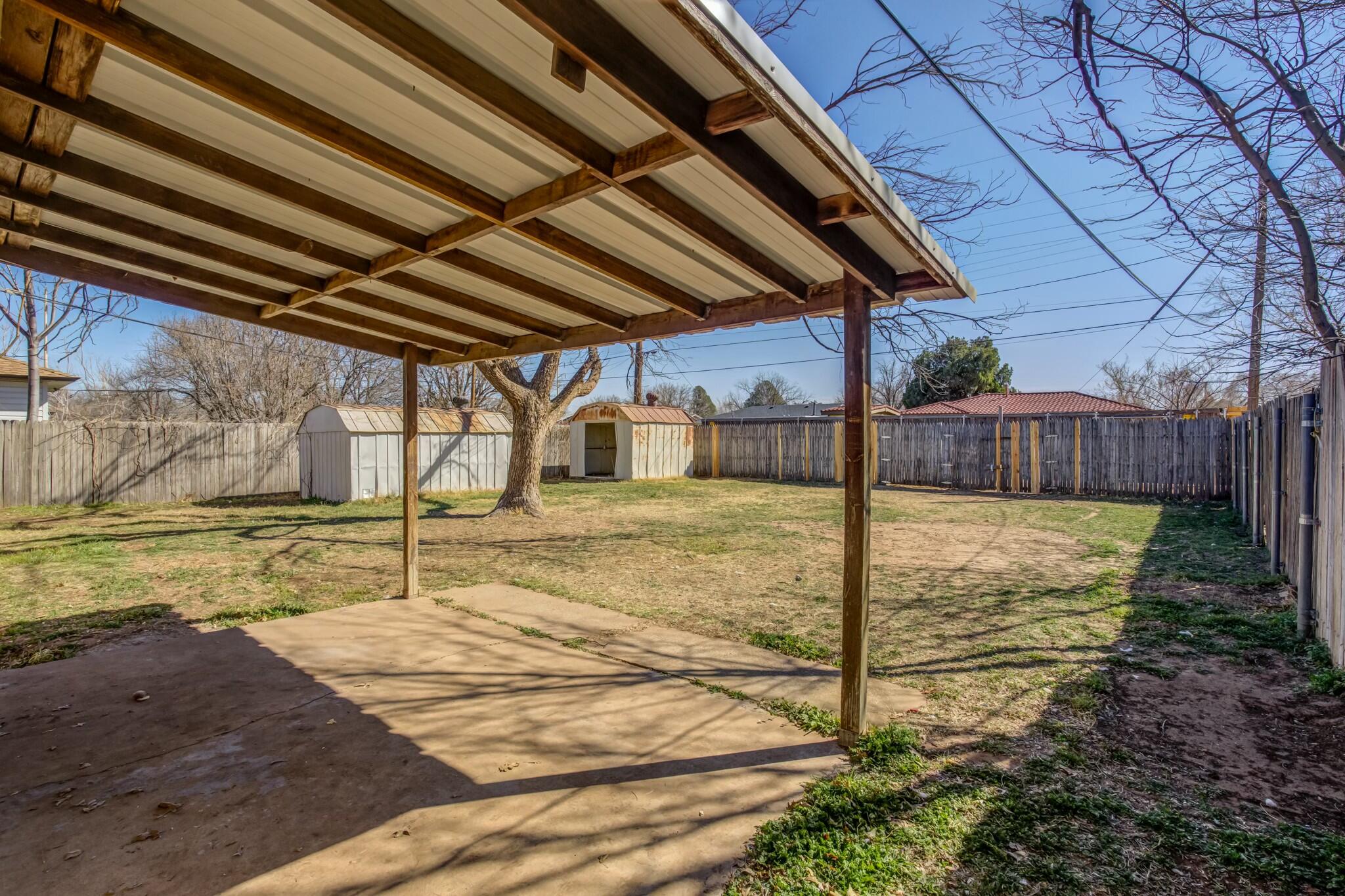 3013 45th Street Lubbock, TX 79413 - Photo 28 of 30 a view of a backyard
