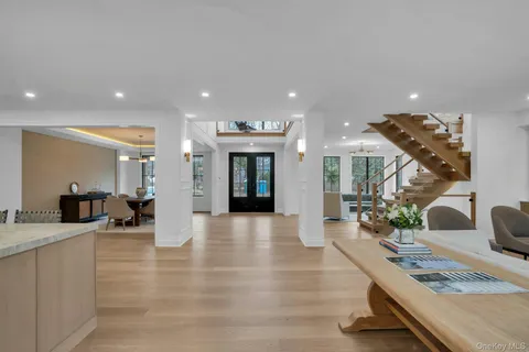 a kitchen with stainless steel appliances a stove and cabinets