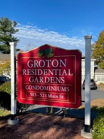 a sign on the side of a building