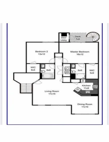 a view of a room with wooden floor and window