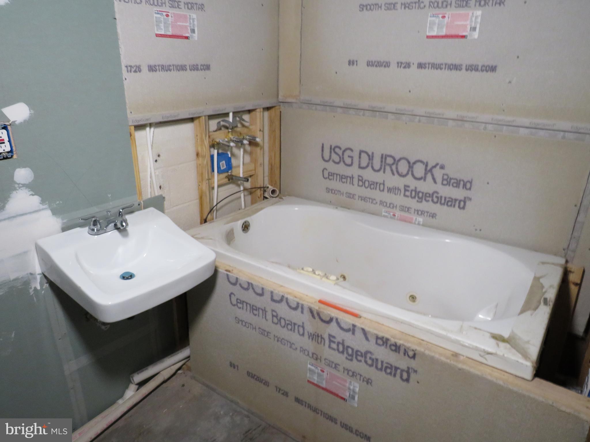 4948 Old Court Road Randallstown, MD 21133 - Photo 34 of 47 Unfinished full basement bathroom