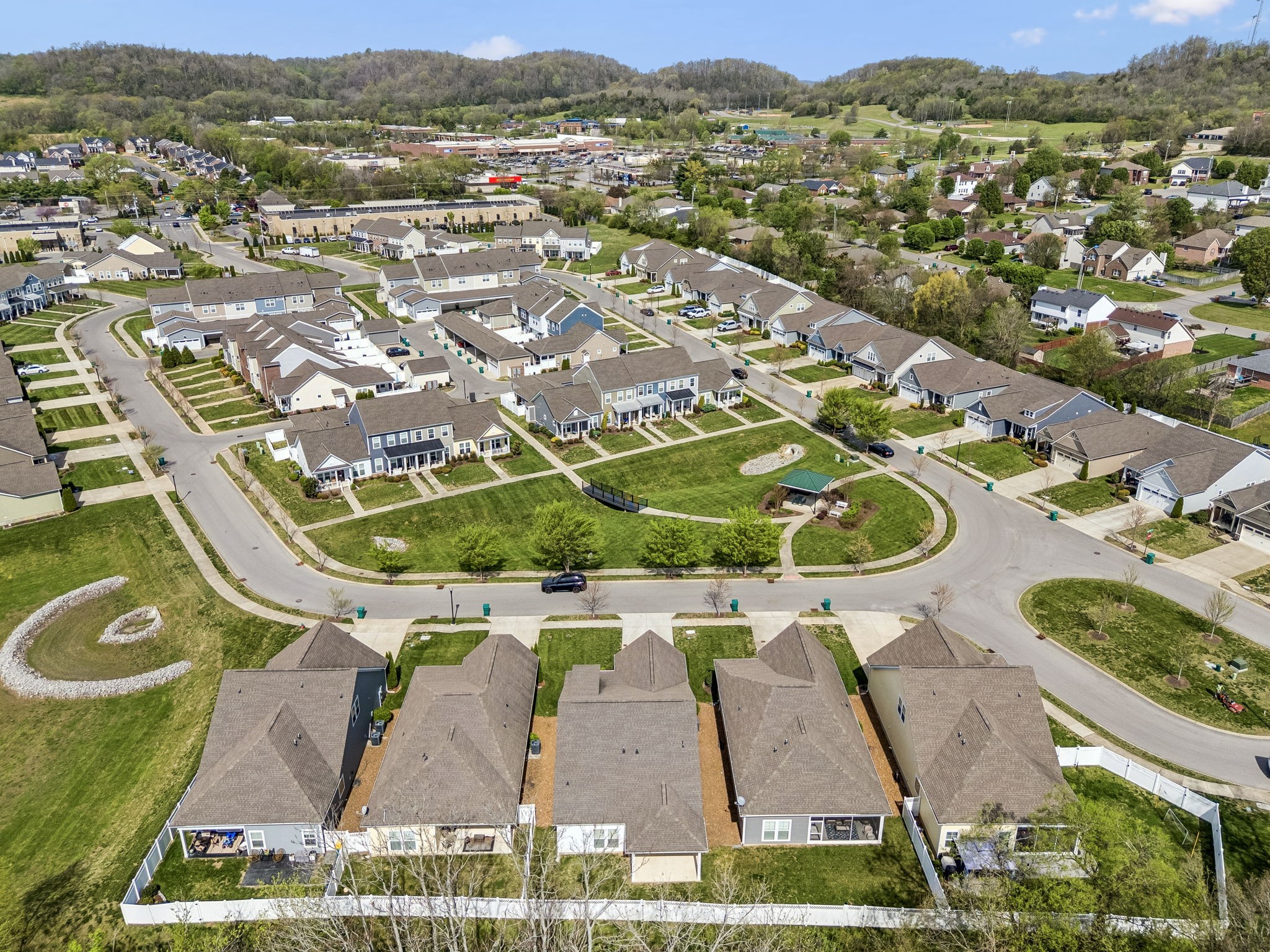 168 Mary Ann Circle Spring Hill, TN 37174 - Photo 36 of 38 an aerial view of residential houses with outdoor space