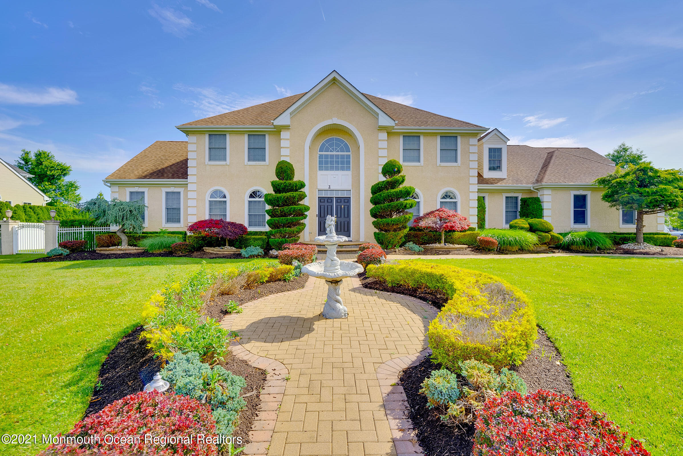 2 Hanging Rock Road Freehold, NJ 07728 - Photo 47 of 55 a front view of a house with swimming pool having outdoor seating