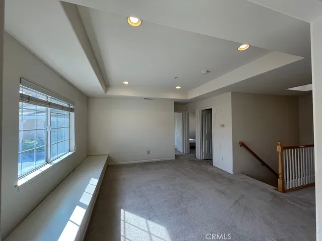 a room with a table and a window