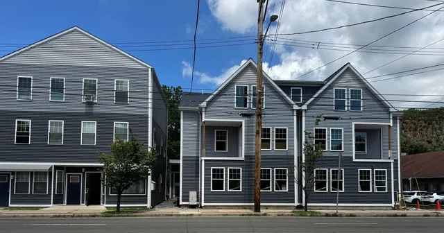 a front view of a house