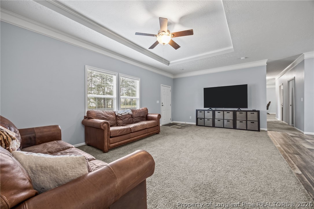 2252 Old Stage Road South Erwin, NC 28339 - Photo 12 of 47 a living room with furniture and a flat screen tv