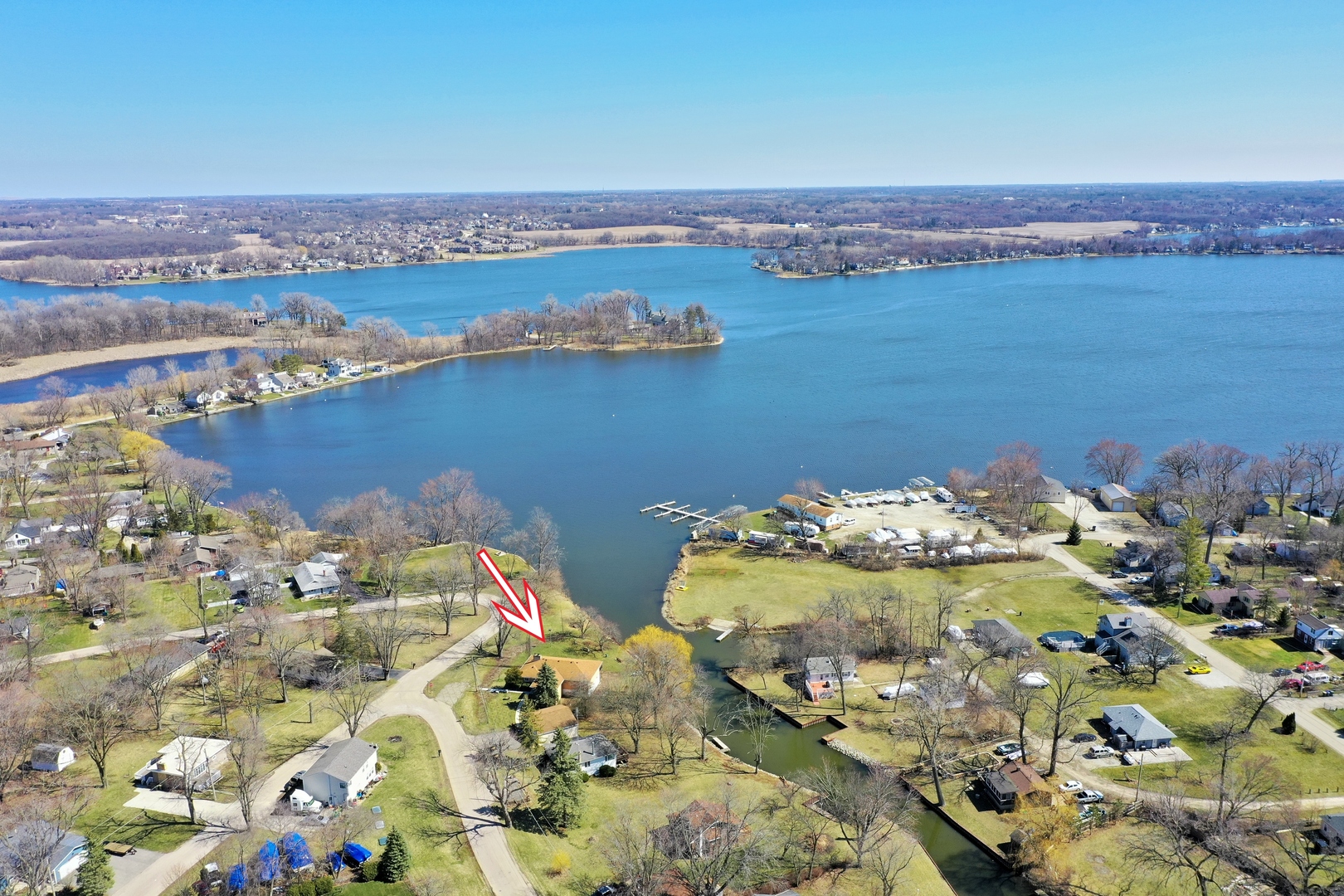 26075 Riverview Drive Antioch, IL 60002 - Photo 30 of 41 an aerial view of a residential houses with outdoor space