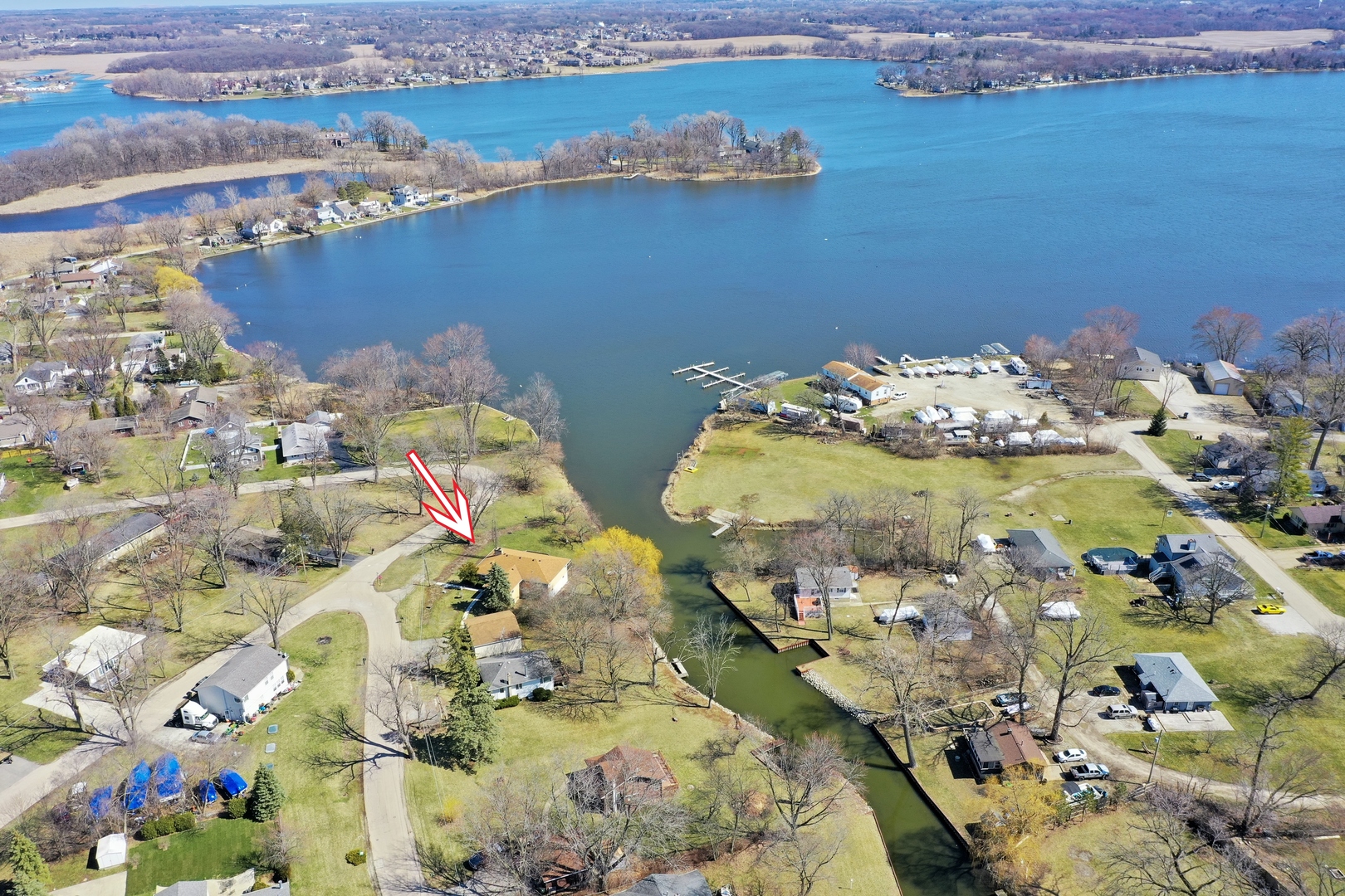 26075 Riverview Drive Antioch, IL 60002 - Photo 4 of 41 an aerial view of a residential houses with outdoor space