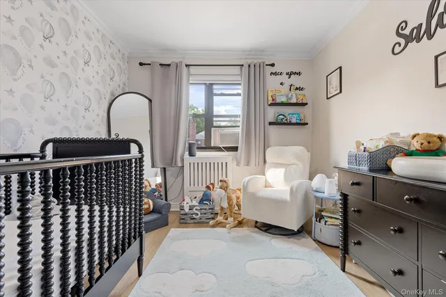a living room with furniture and window