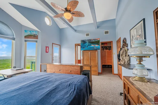 a view of a livingroom with furniture and window