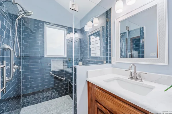 a view of city with a balcony