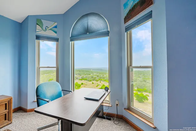 a yard with lots of green space