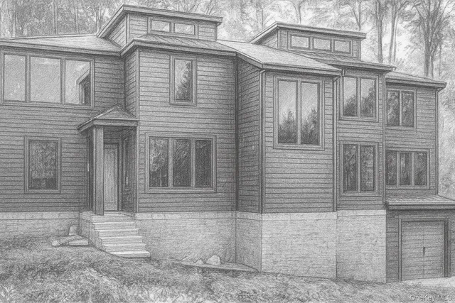 a front view of a house