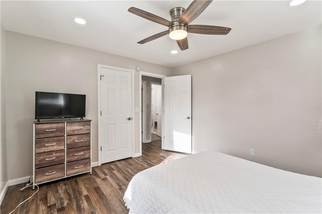951 Shenango Road Beaver Falls, PA 15010 - Photo 13 of 42 a bedroom with a bed and a flat screen tv