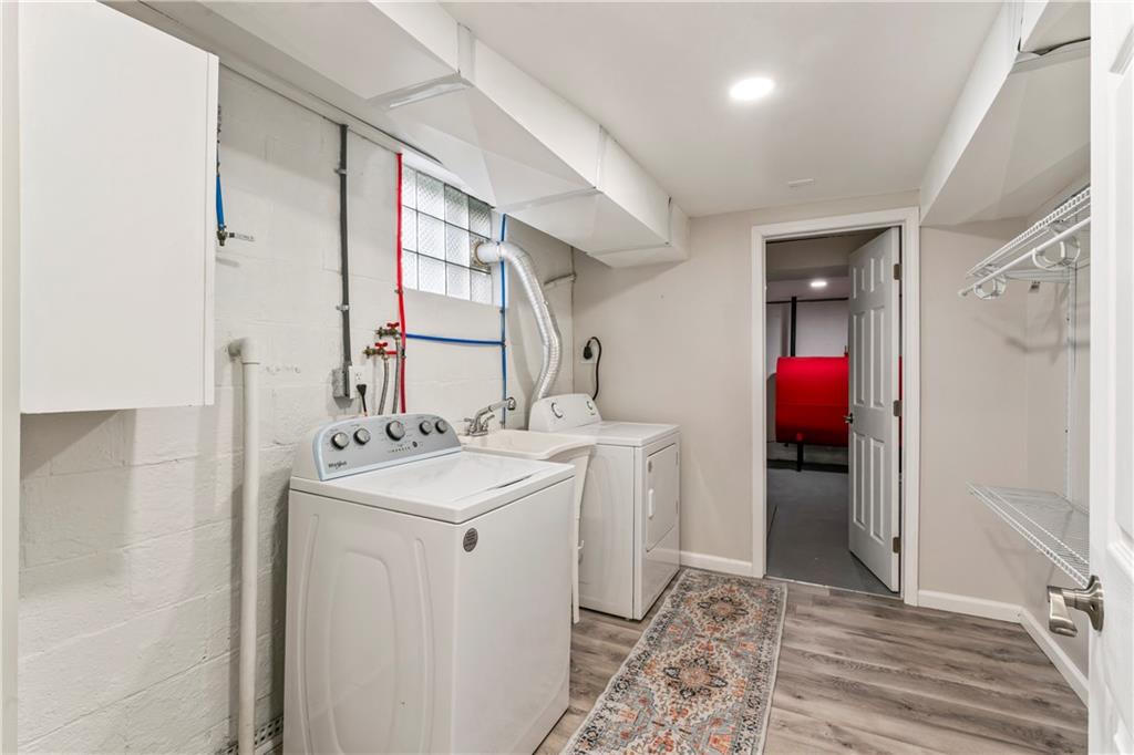 951 Shenango Road Beaver Falls, PA 15010 - Photo 28 of 42 a bathroom with a sink vanity and a mirror