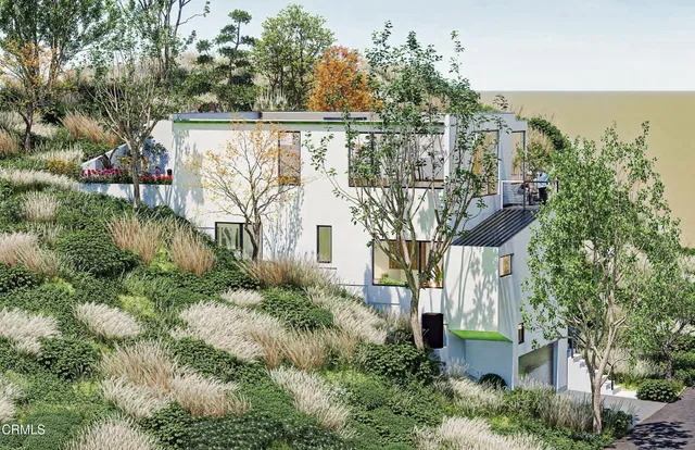 a view of a bedroom with bed and hallway