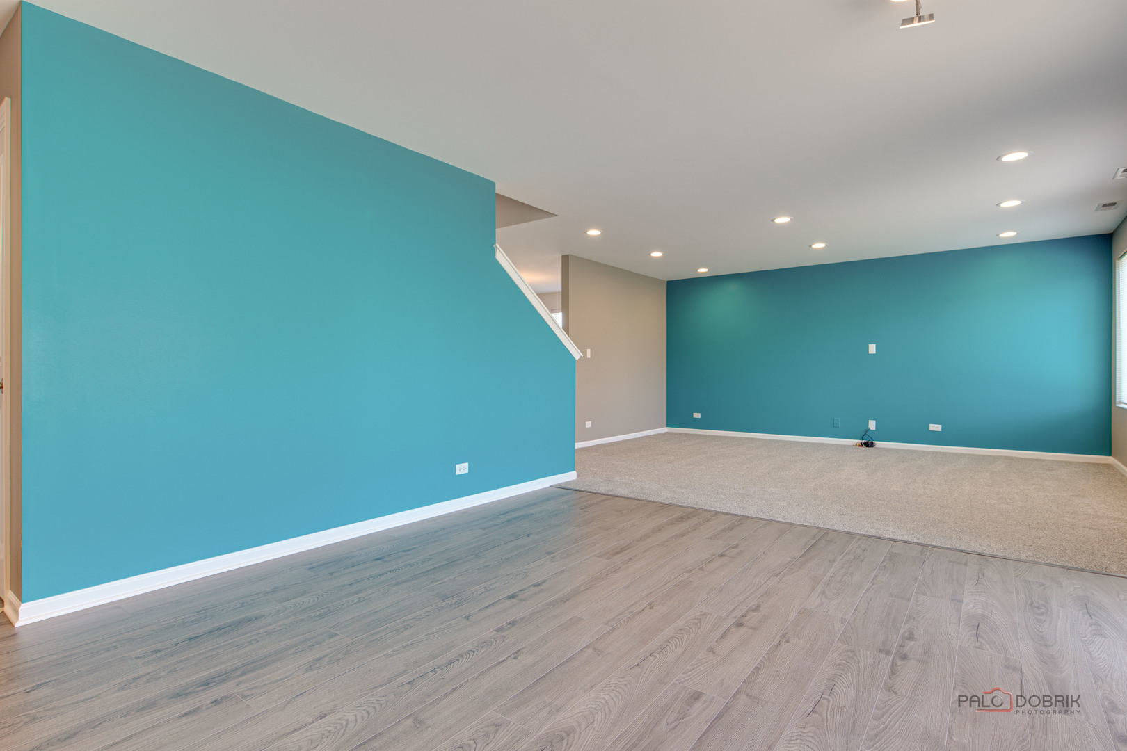 1385 Broadland Drive Pingree Grove, IL 60140 - Photo 14 of 40 a view of empty room with wooden floor