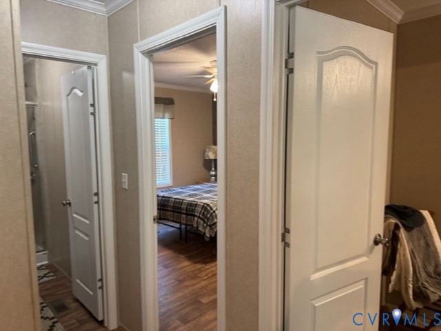 1927 Five Forks Road Pamplin, VA 23958 - Photo 36 of 42 Interior hallway featuring wood-finish flooring