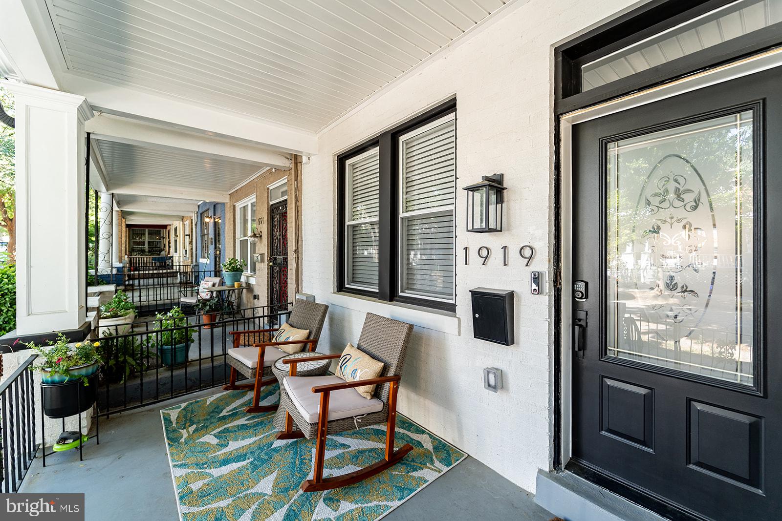 1919 Bennett Place Northeast Washington, DC 20002 - Photo 2 of 18 Charming porch with inviting details.