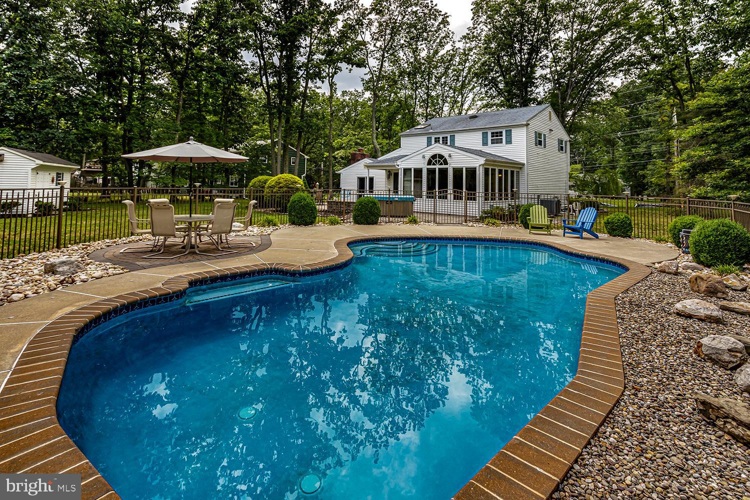 13 Oniontown Road Medford, NJ 08055 - Photo 25 of 37 Inground pool with fencing