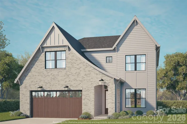 a view of front of house with a small yard