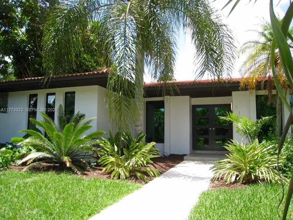 a view of a house with a patio