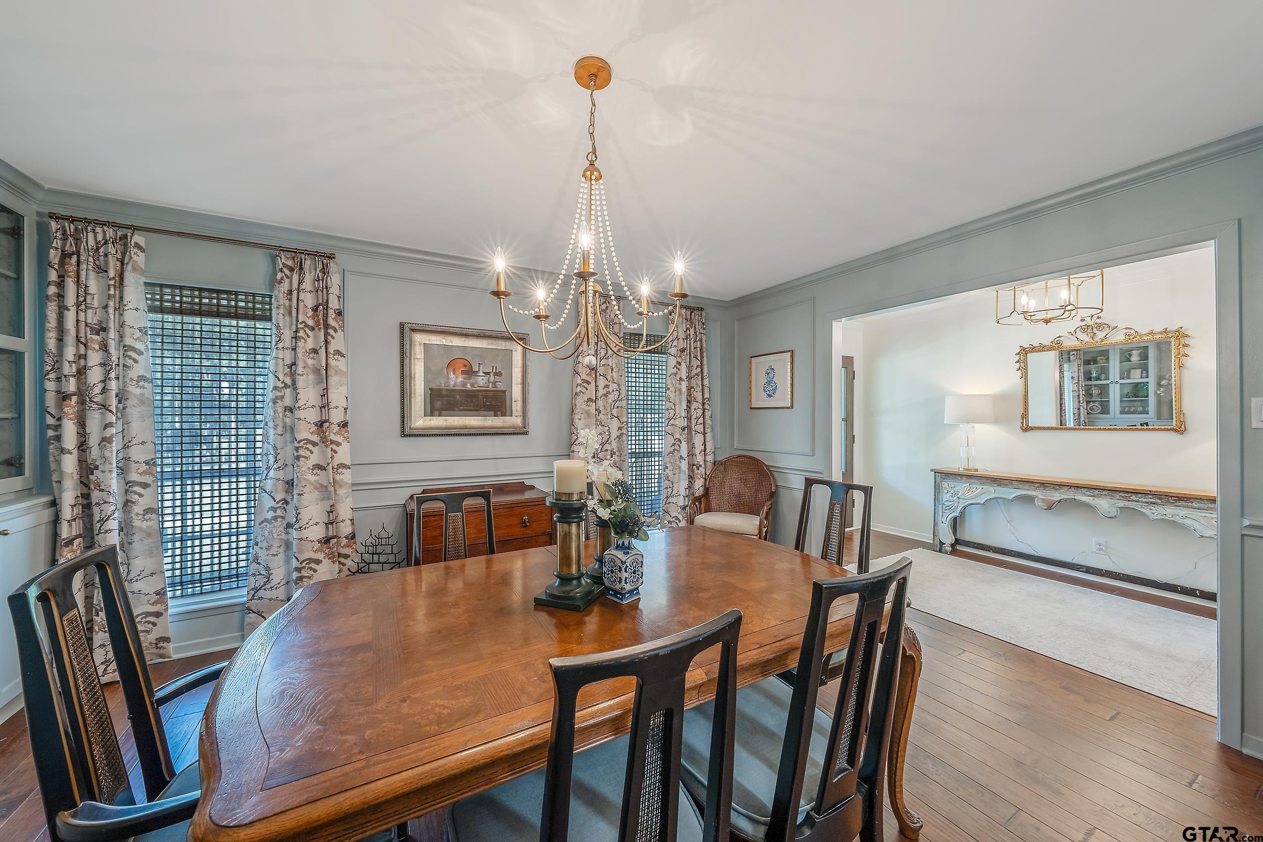 16708 Beddingfield Road Flint, TX 75762 - Photo 19 of 40 a view of a dining room with furniture window and wooden floor