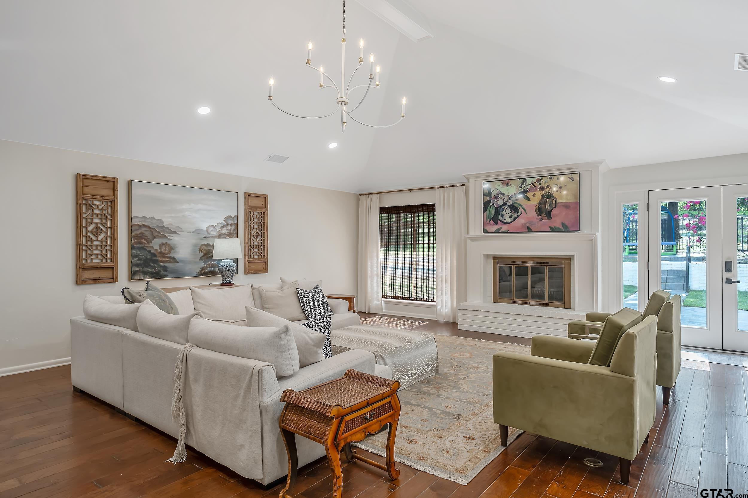 16708 Beddingfield Road Flint, TX 75762 - Photo 7 of 40 a living room with furniture and a fireplace