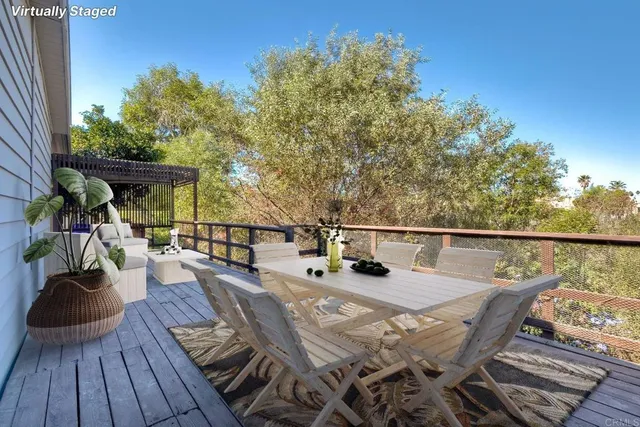 a view of balcony and deck