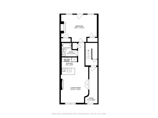 a front view of a building