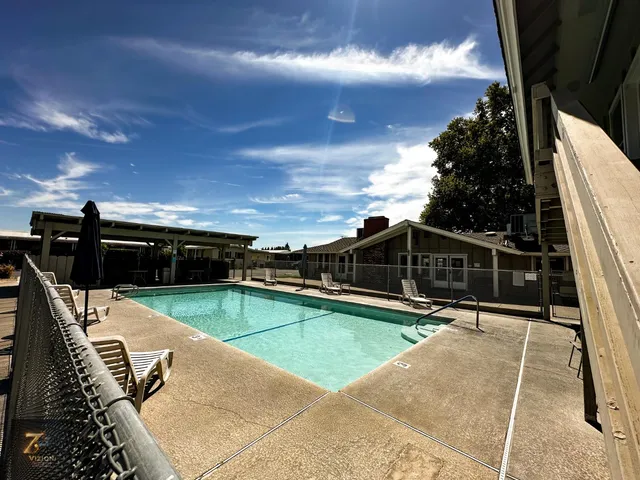 a view of a terrace with chairs