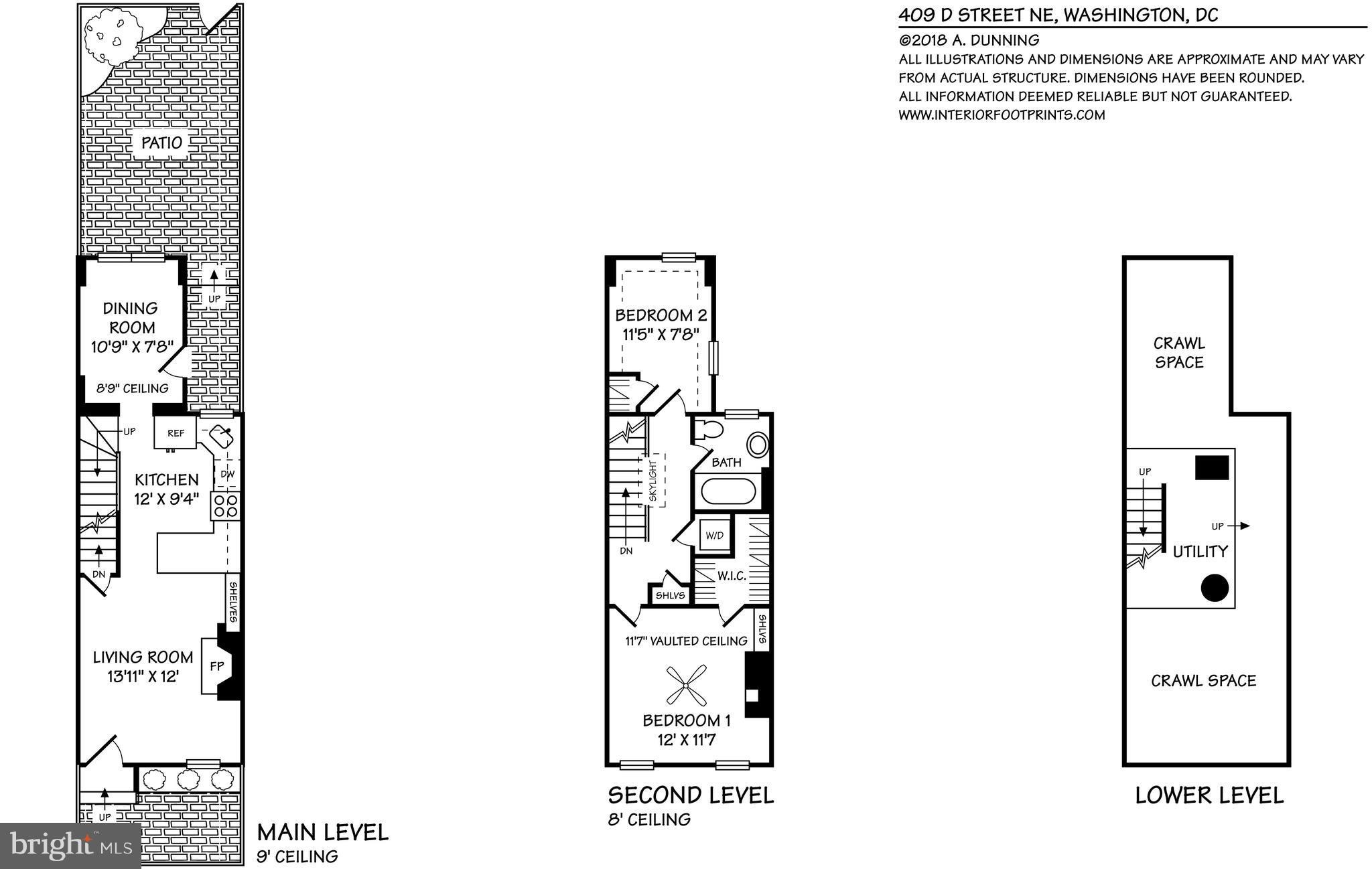 409 D Street Northeast Washington, DC 20002 - Photo 30 of 30 Footprint of Home