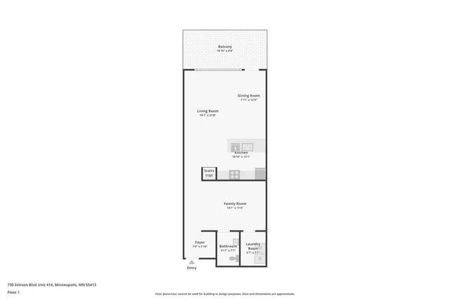 $389,900 | 730 Northeast Stinson Boulevard, Unit 516, Minneapolis, MN 55413