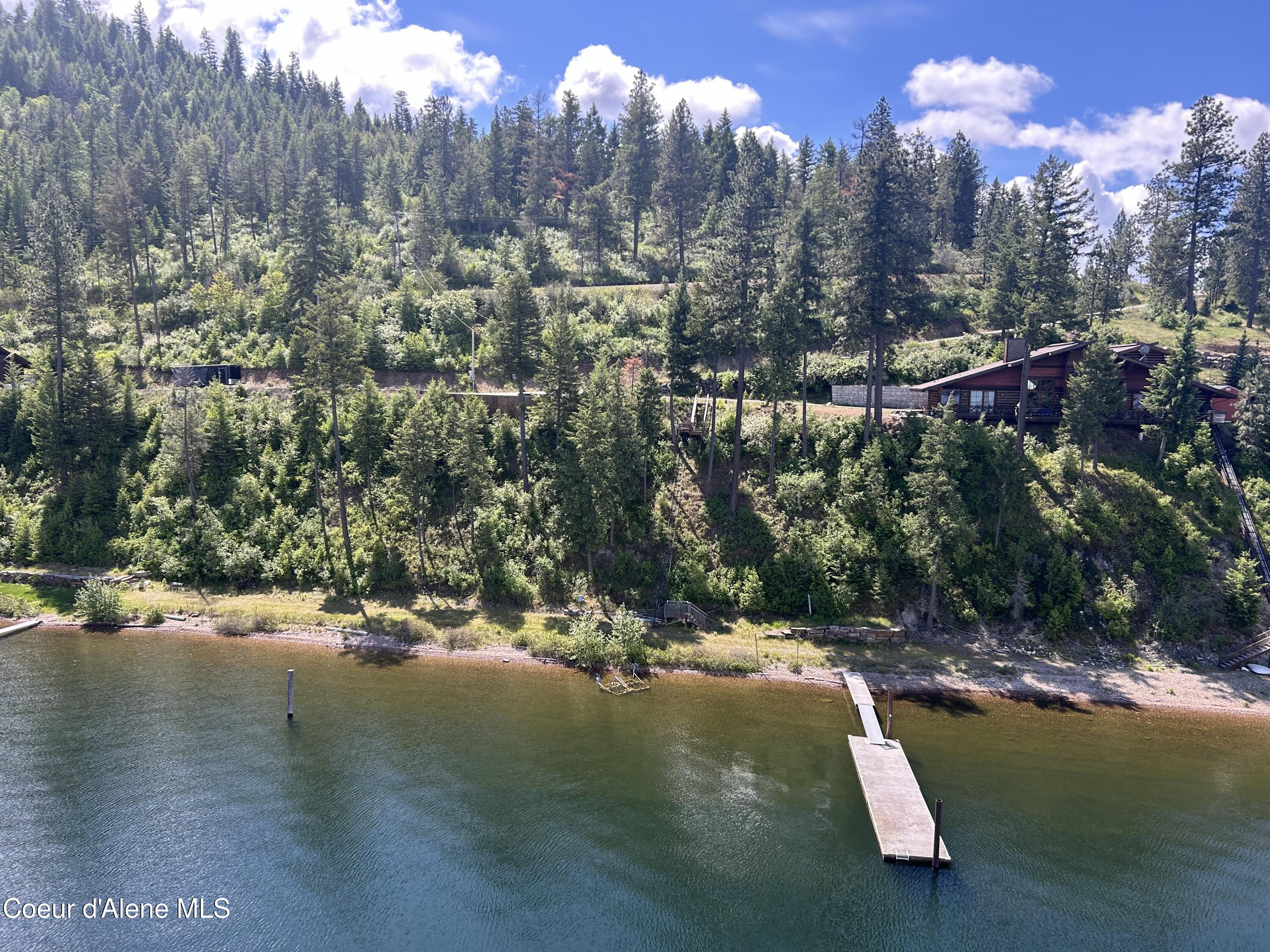 985 East Pugh Point Court Harrison, ID 83833 - Photo 1 of 26 Dock and Beach to the left